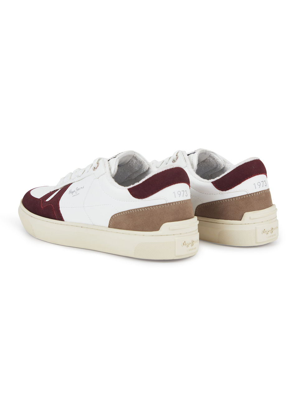 White And Red Retro Anti-skid Cupsole Sneakers, , large image number 3