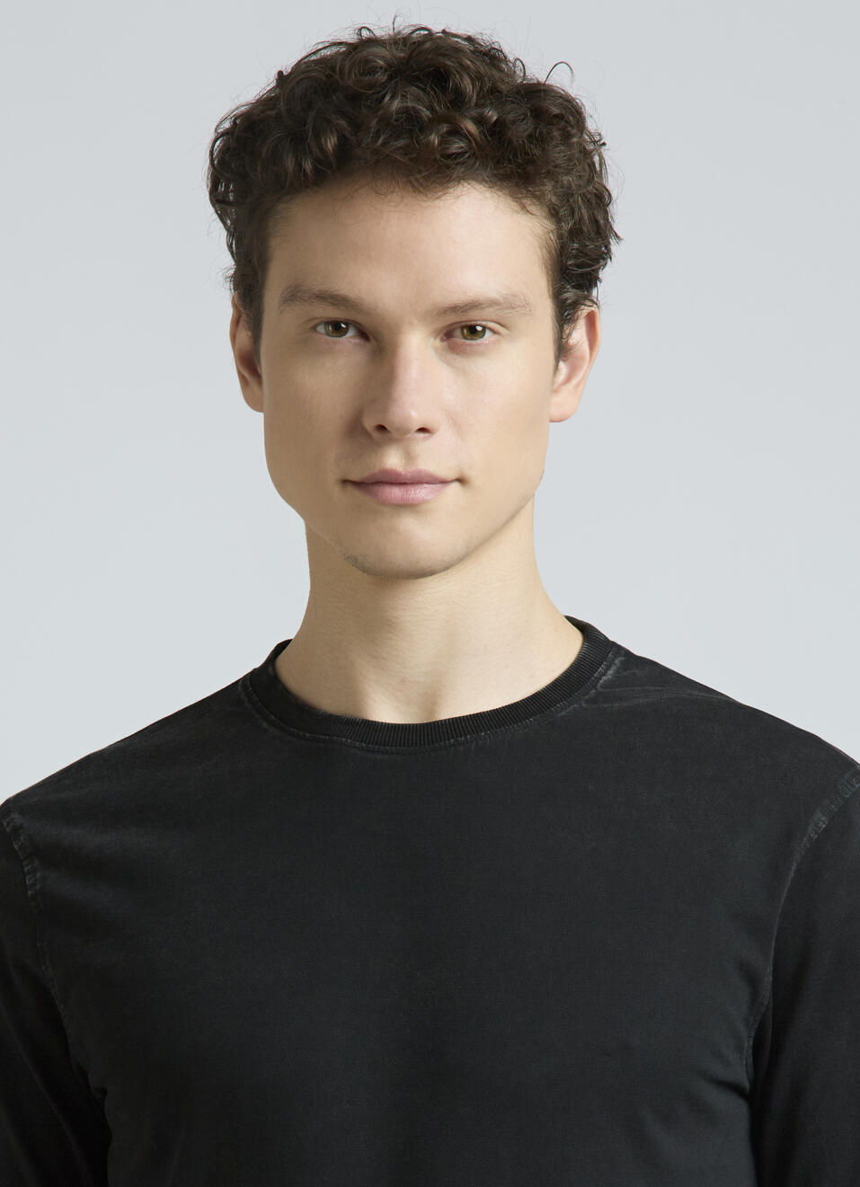Black Solid Full Sleeves T-shirt, , large image number 4
