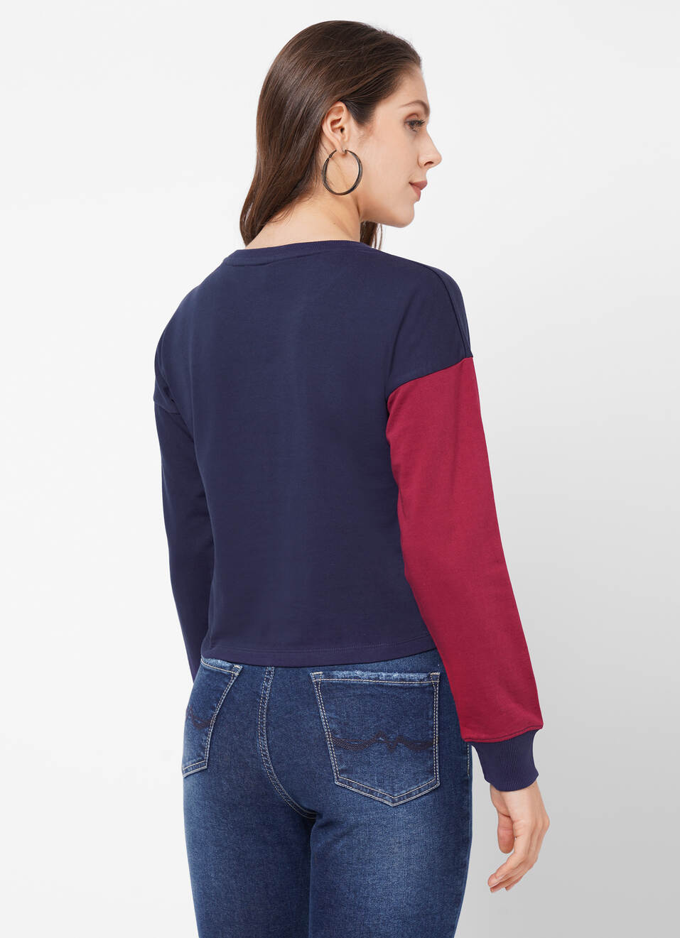 Flora Colour Block Sweatshirt, , large image number 2
