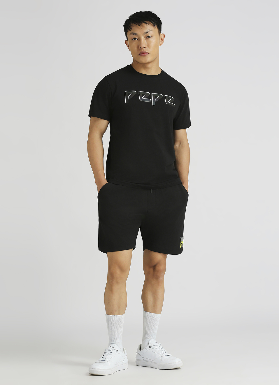 Black Gel Print Short Sleeve T-shirt, , large image number 5