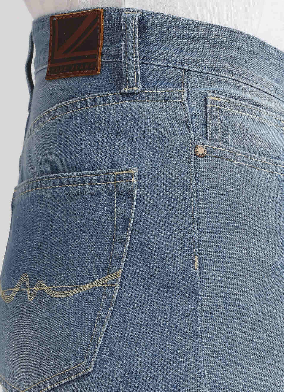 Blue High Waist Balloon Jeans, , large image number 4