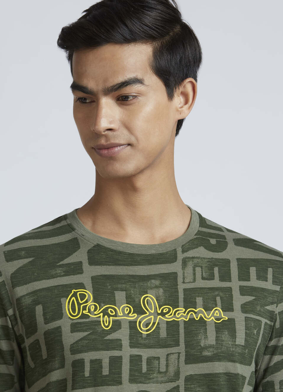 Green Crew Neck Short Sleeve T-shirt, , large image number 4