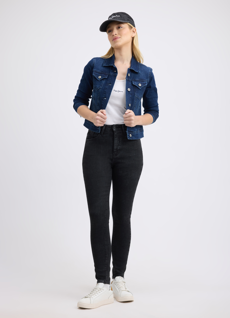 Women Black Skinny Fit High Rise Jeans , , large image number 0
