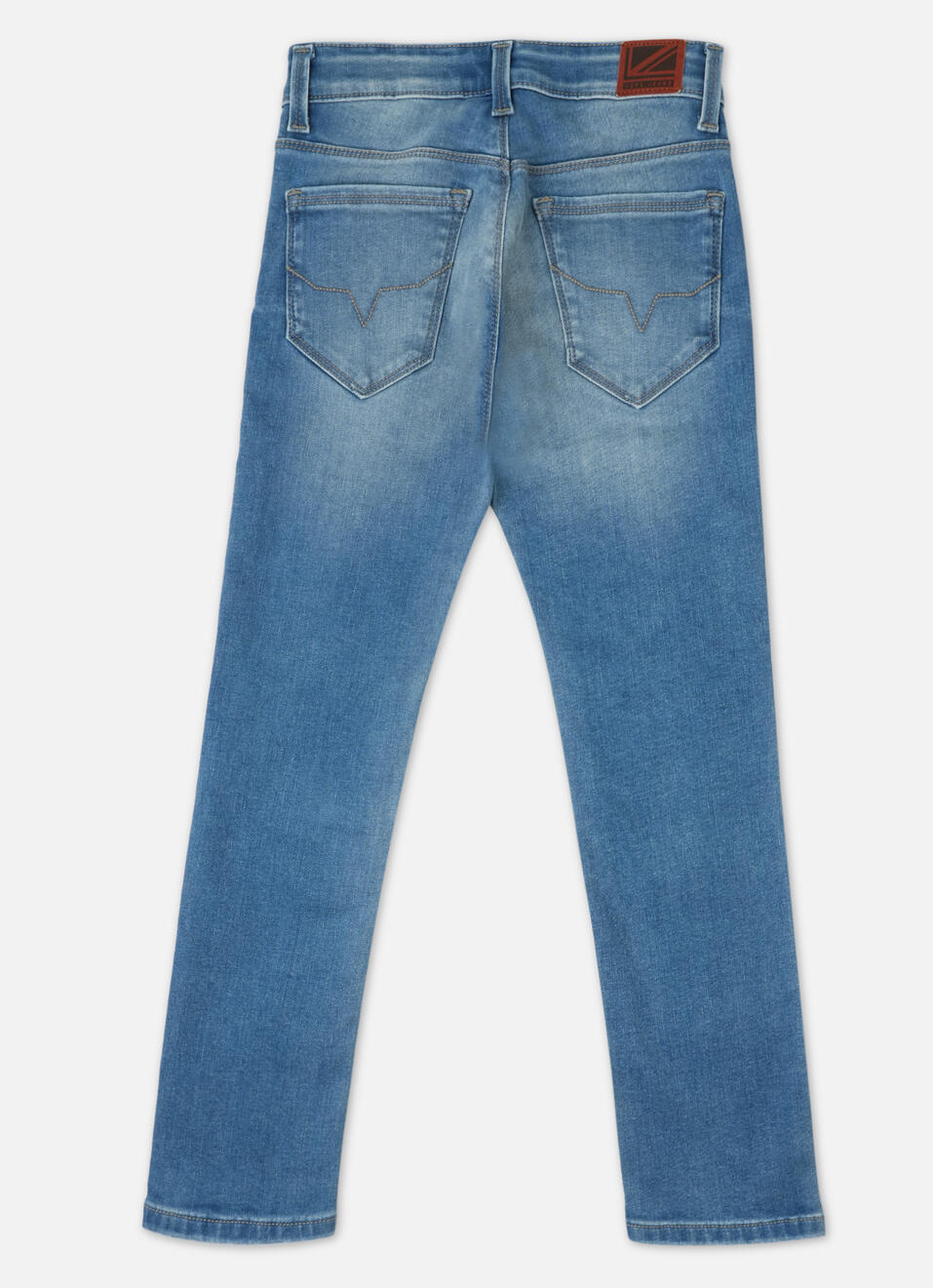 Boys Cash Light Blue Mid Rise Slim Fit Powerflex Jeans, , large image number 1