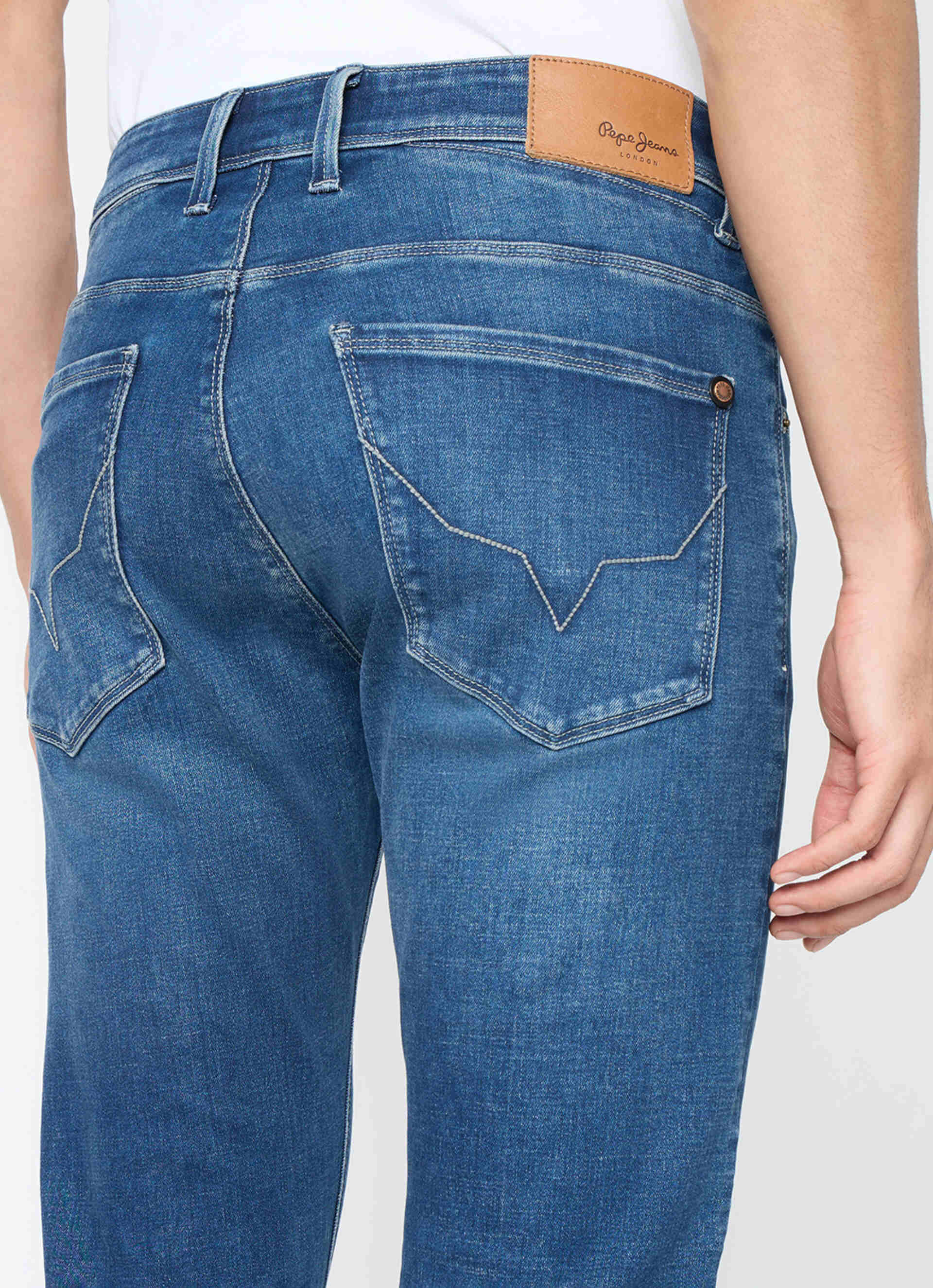 Men Blue Slim Fit Stretchable Jeans, , large image number 9