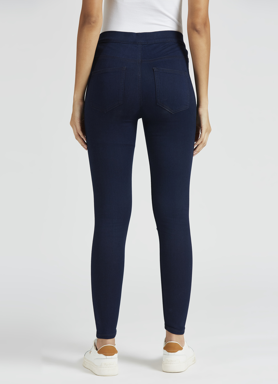 Blue High Waist Skinny Fit Jegging, , large image number 2