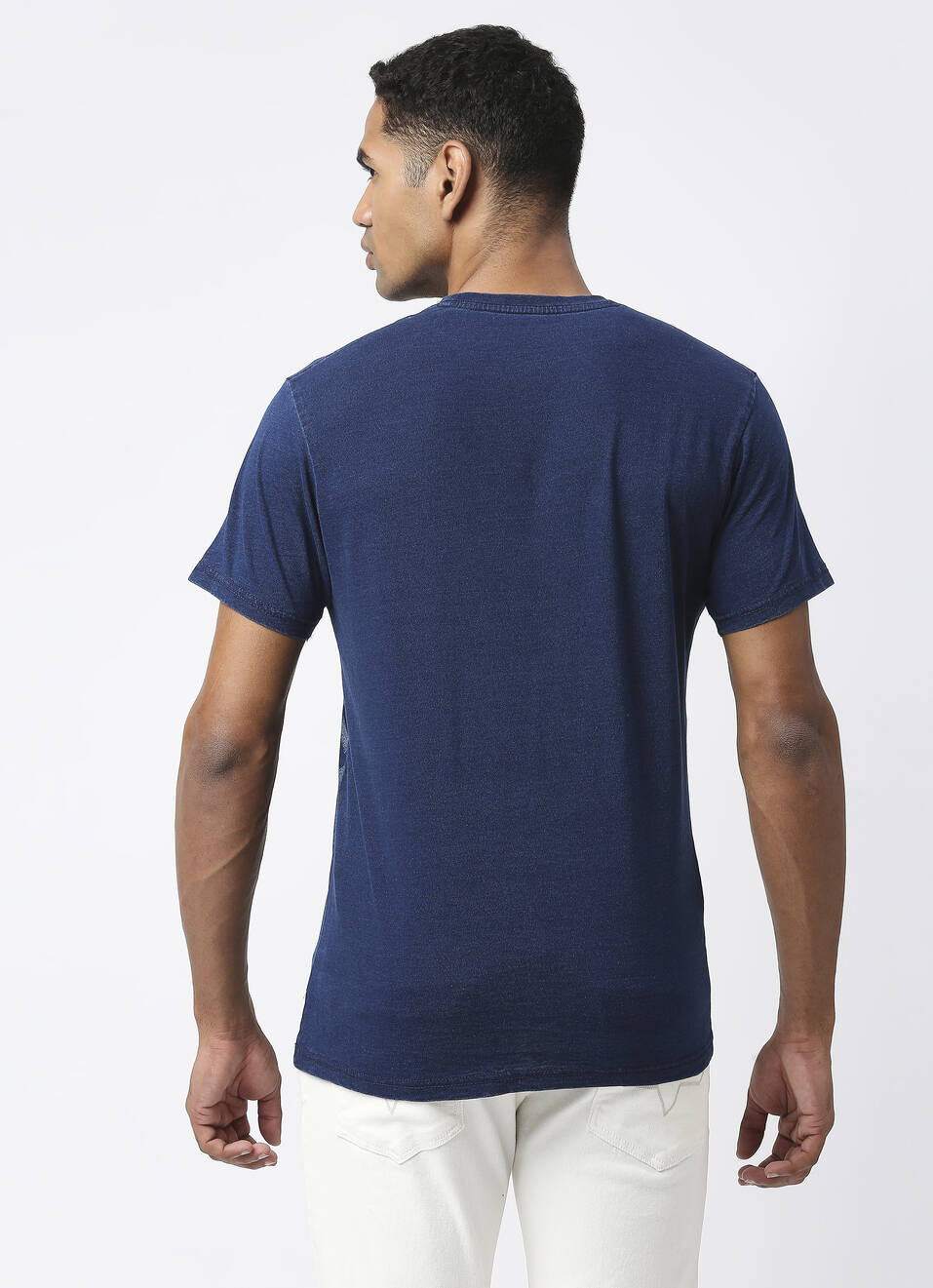 Rodney Graphic Printed Indigo Tee, , large image number 2