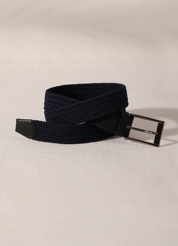 Blue Elasticated Webbing Belt