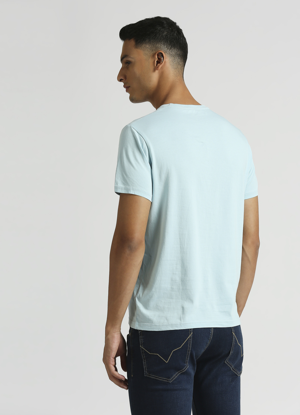 Blue Union Jack Print Short Sleeve T-shirt, , large image number 2