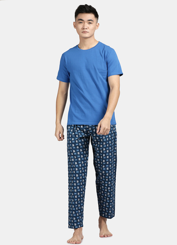Blue Printed Pyjamas