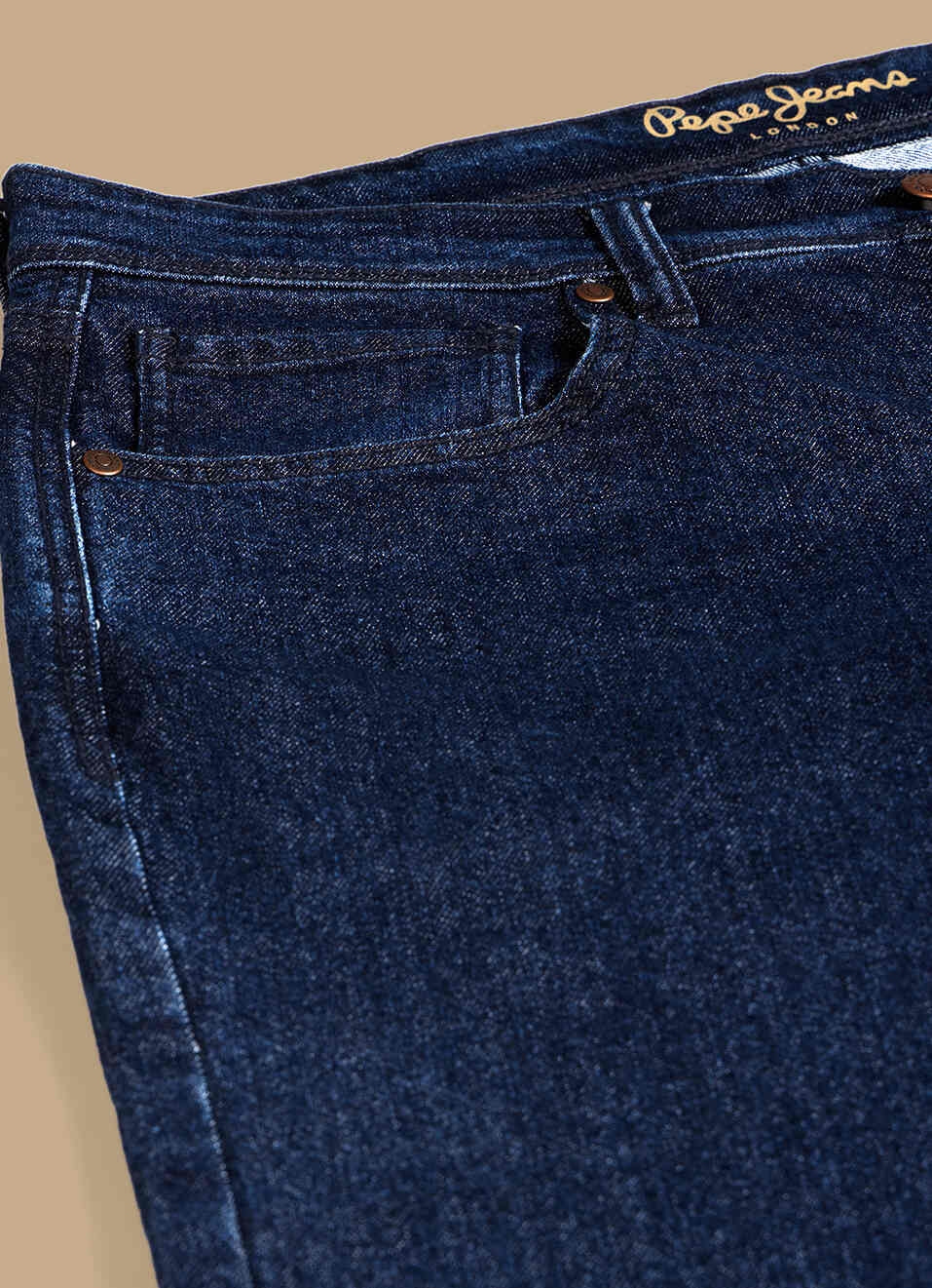 Men Dark Blue Mid Rise Straight Fit Jeans, , large image number 5