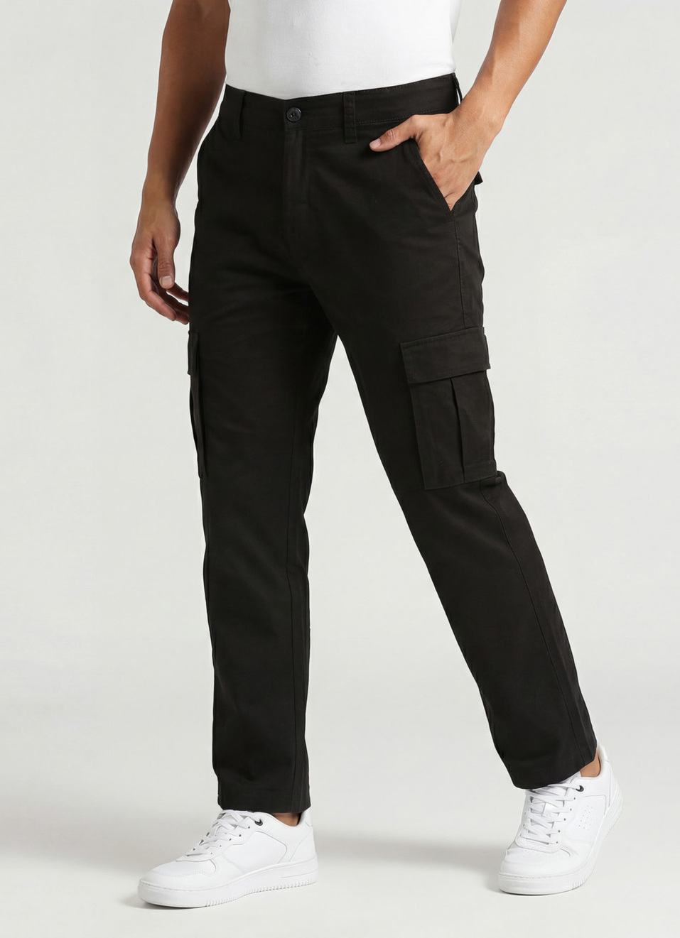 Green Cargo Pockets Pants, , large image number 0