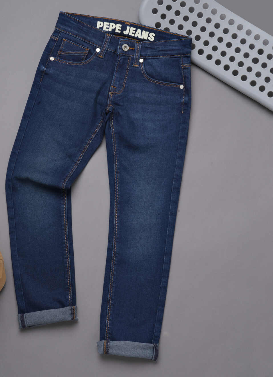 Cashed Mid Waist Slim Fit Denim, , large image number 0