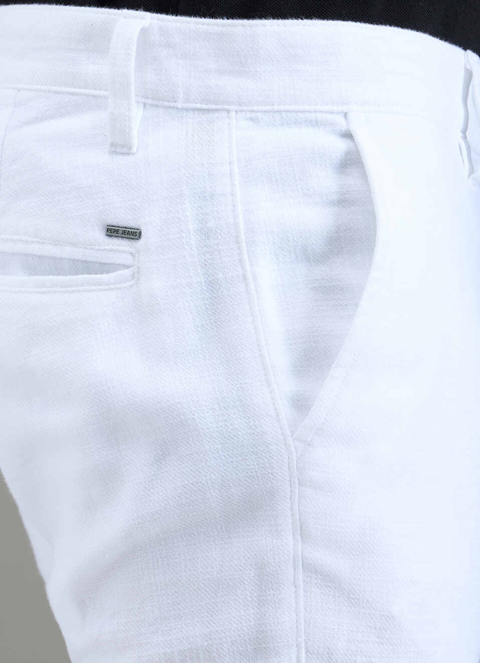 Men White Mid Rise Chinos Pants, , large image number 5