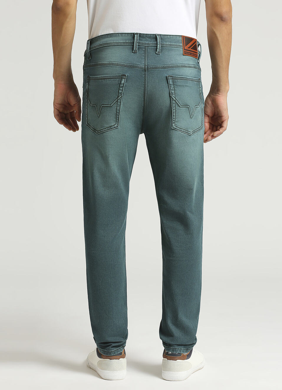 Chinox Dark Blue Mid Rise Ankle Gymindigo Jeans, , large image number 3