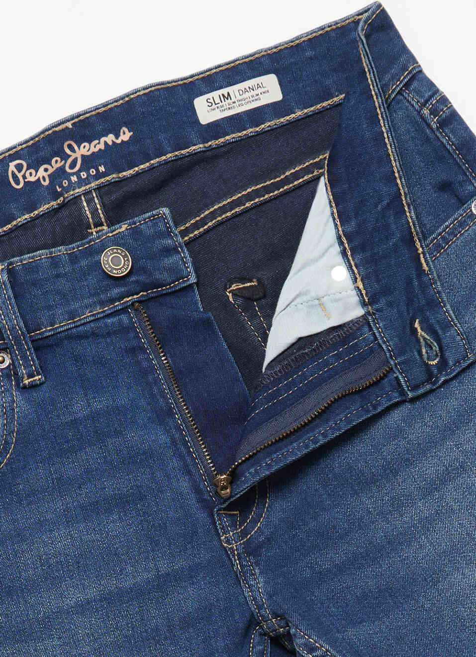 Men Blue Tapered Fit Low Rise Stretchable Jeans, , large image number 6