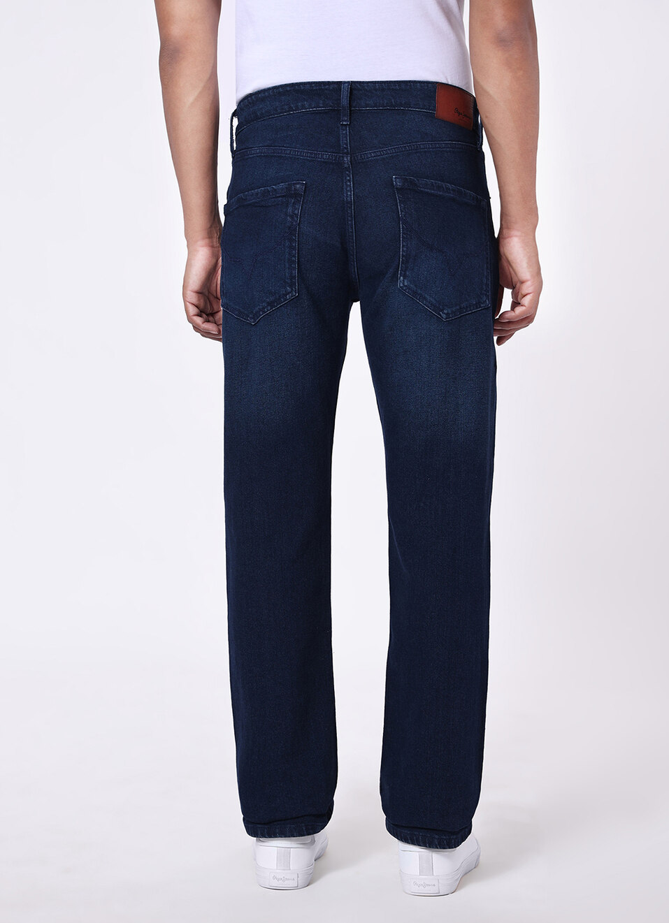Men Blue Mid Rise Straight Fit Jeans, , large image number 3