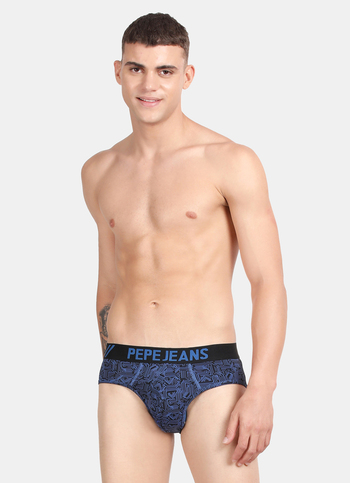 Blue Printed Briefs