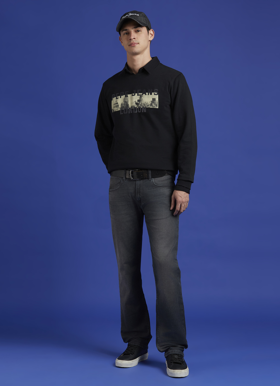 Black Graphic Print Full Sleeve Sweatshirt, , large image number 5