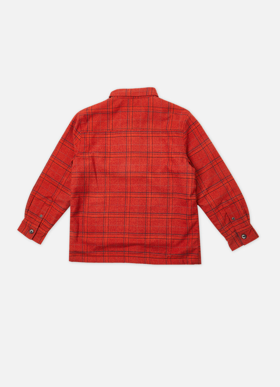 Boys Orange Check Full Sleeve Shirt, , large image number 1