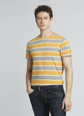 Orange Stripes Short Sleeve T-shirt