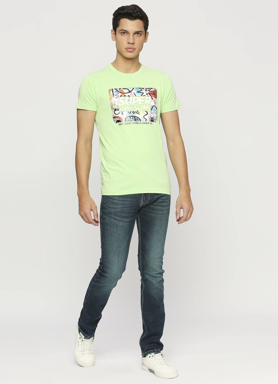 Green Doodle Graphics Tee, , large image number 5