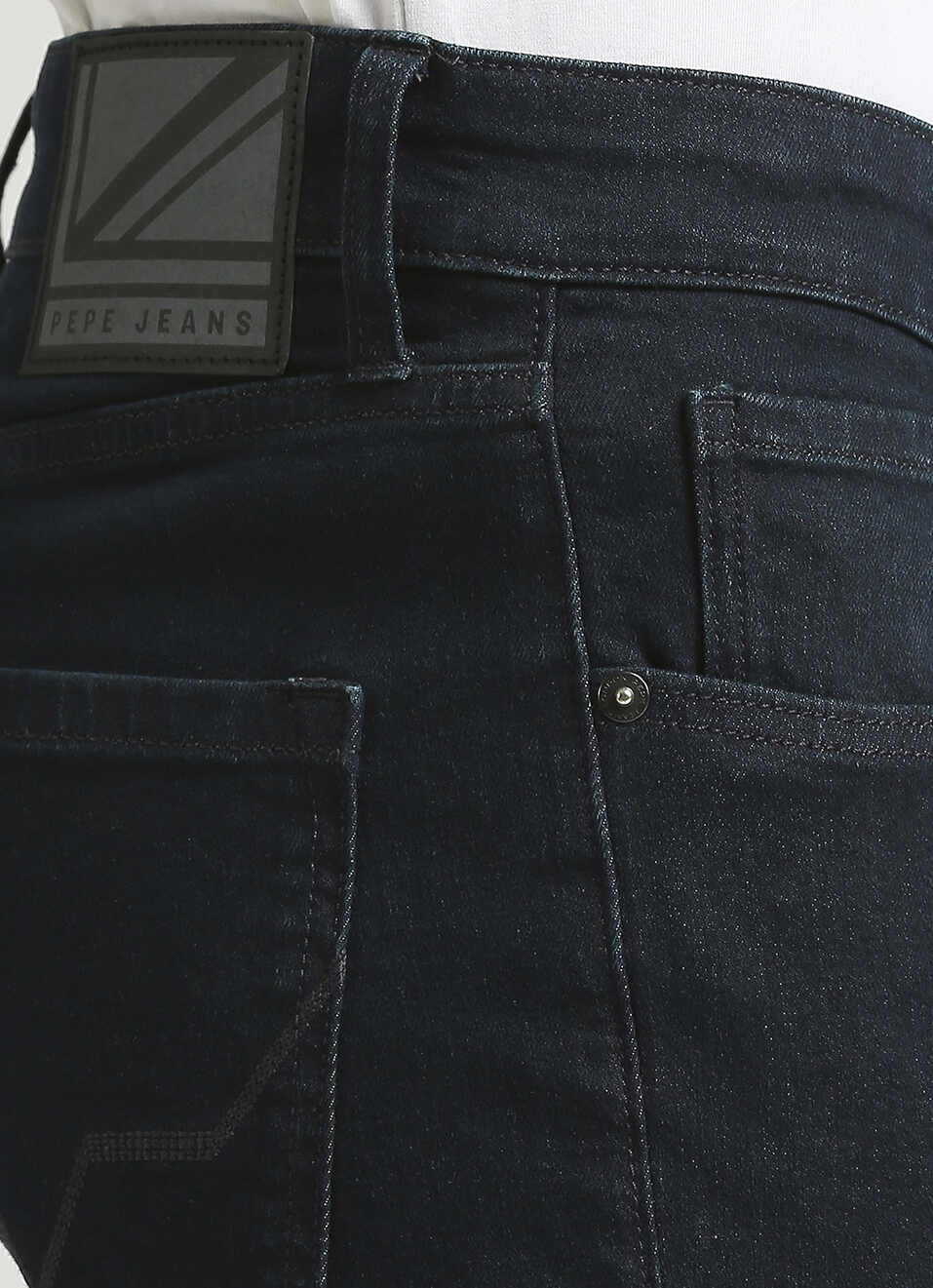 Vapour Black Low Rise Tapered Jeans, , large image number 4