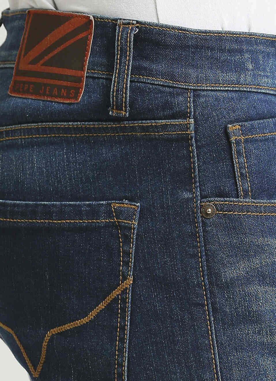 Vapour Dark Blue Mid Rise Slim Fit Jeans, , large image number 4