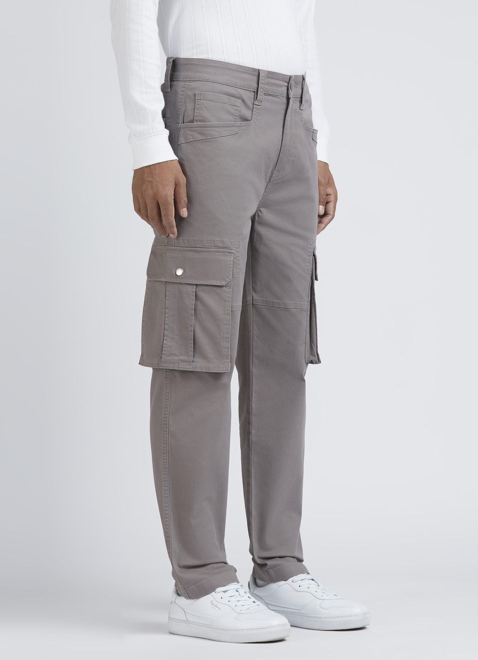 Olive Mid Waist Overdyed Cargo, , large image number 3