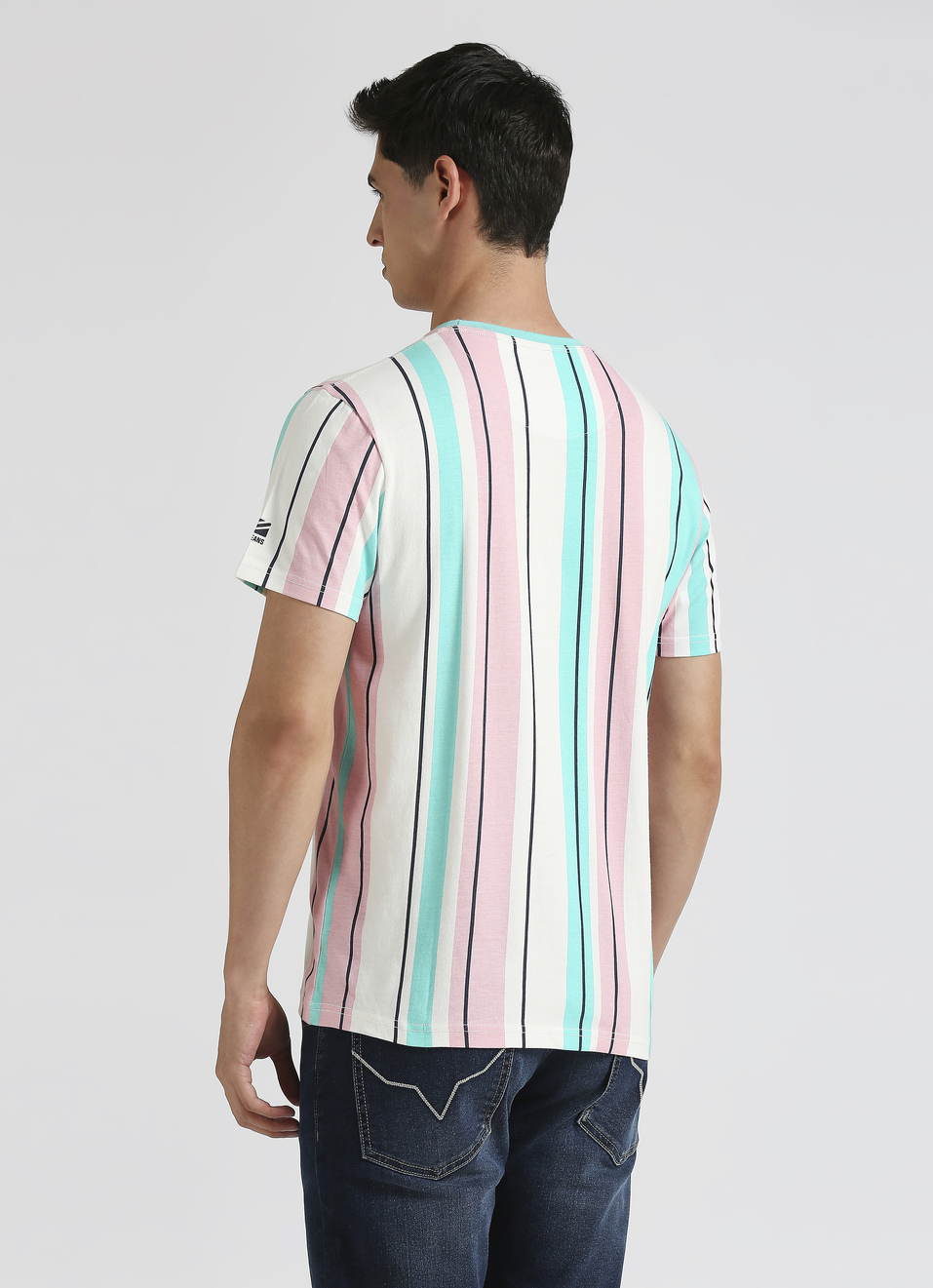 White Stripes Short Sleeves T-shirt, , large image number 1