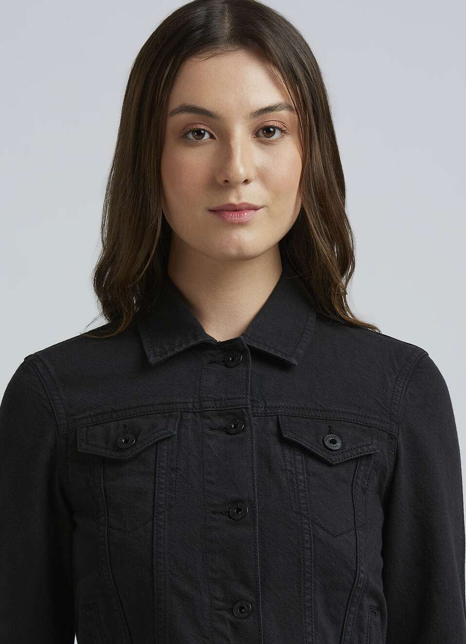 Black Full Sleeve Denim Jacket, , large image number 4