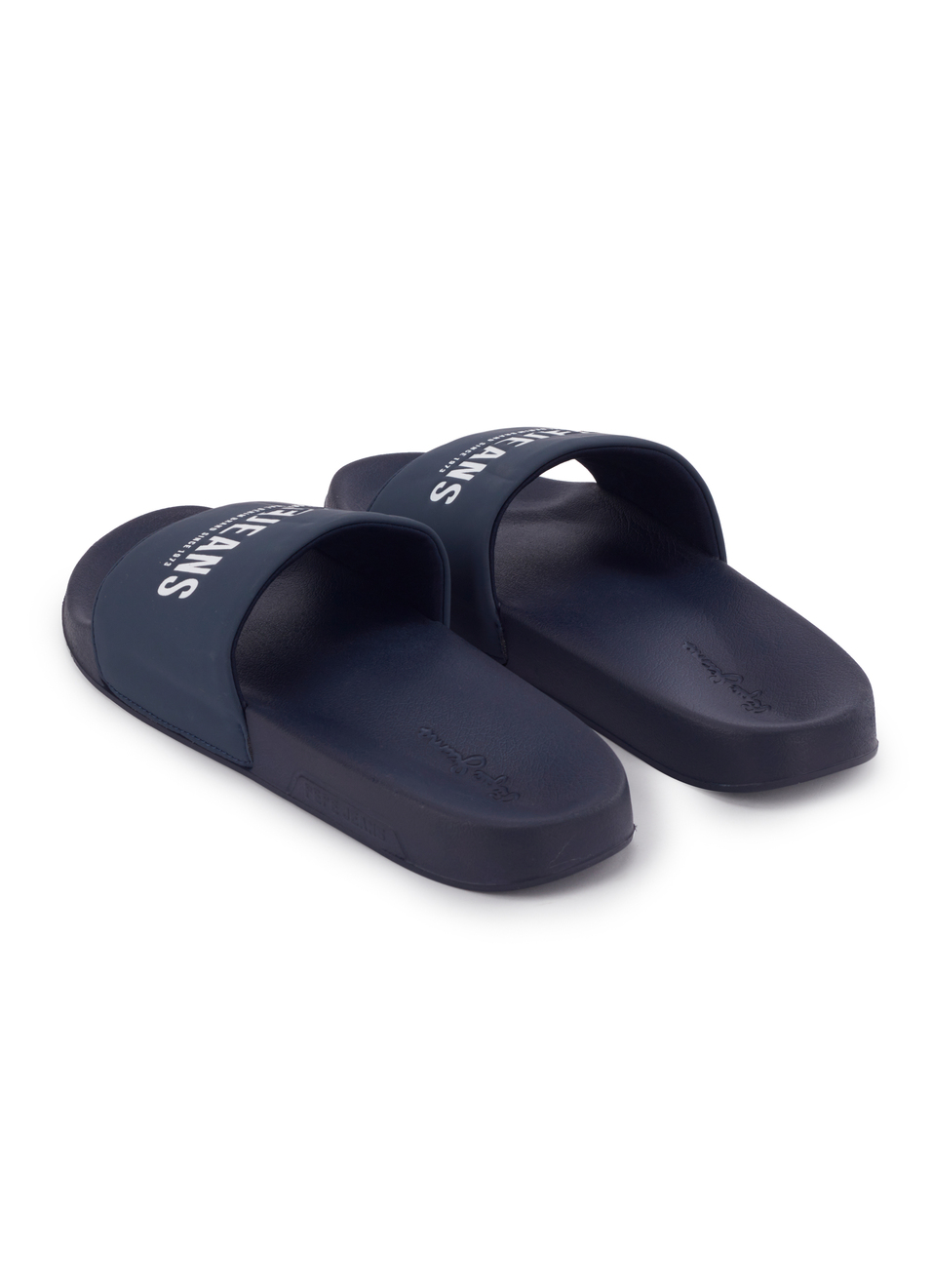 Navy Logo Printed Anti-skid Beach Slides, , large image number 3