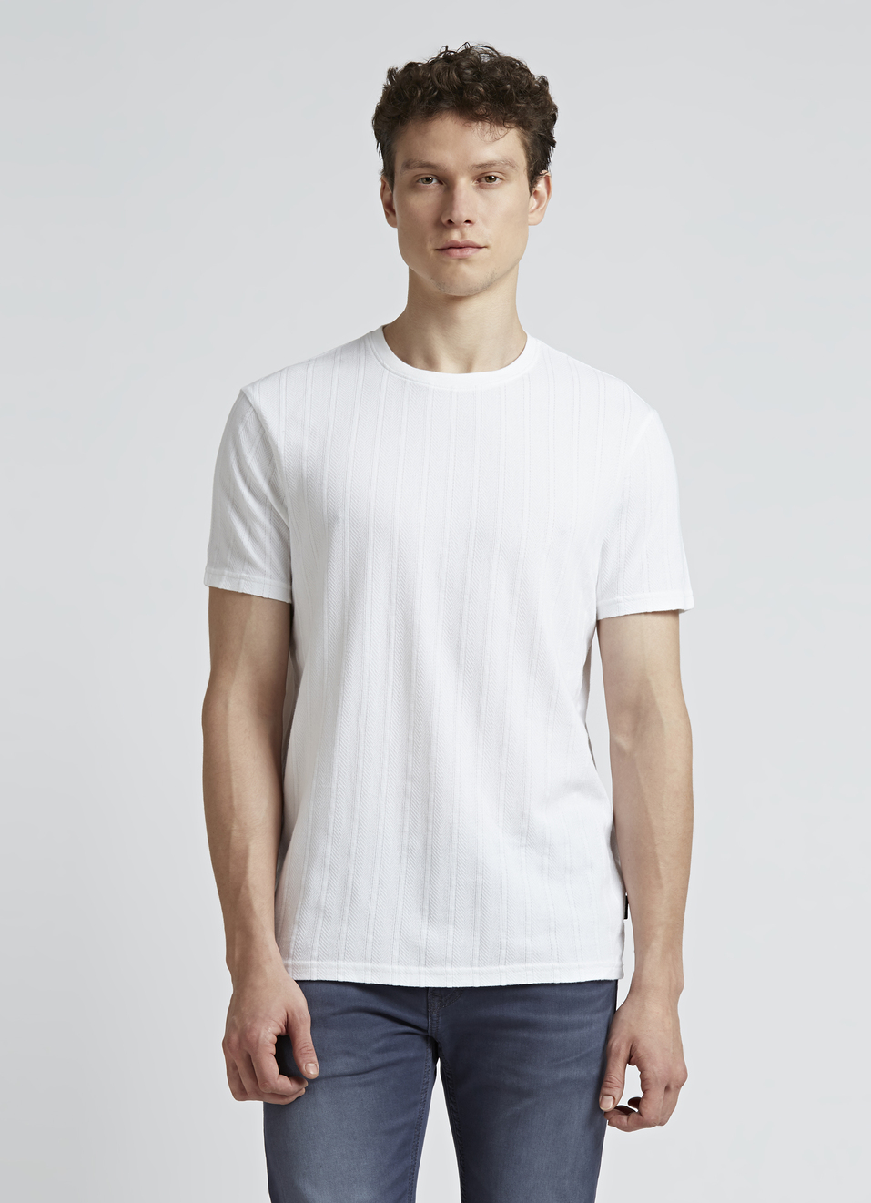 Off White Stripes Short Sleeve T-shirt, , large image number 1