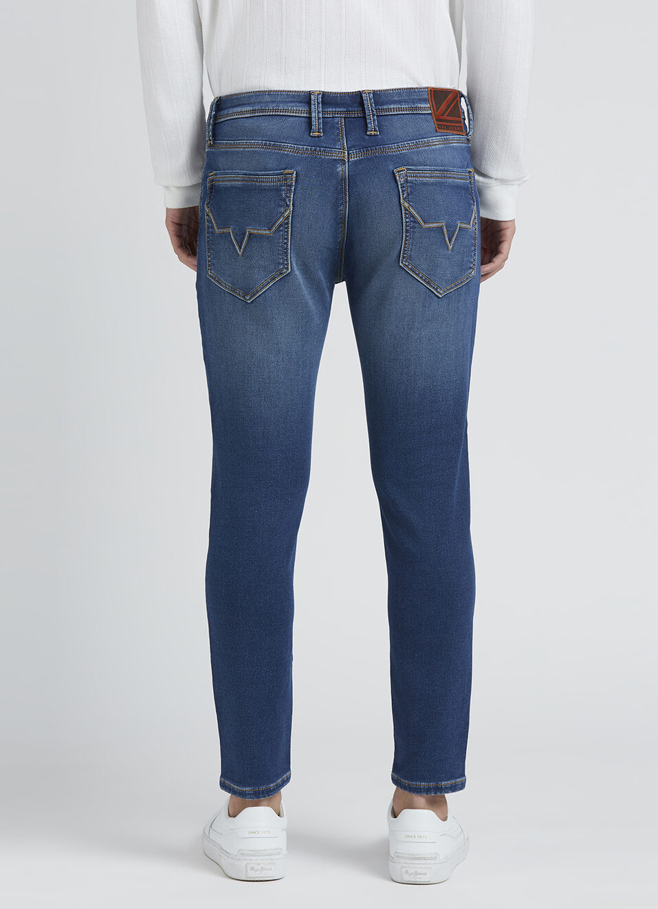 Oliver Blue Mid Rise Skinny Gymindigo Ankle Jeans, , large image number 3