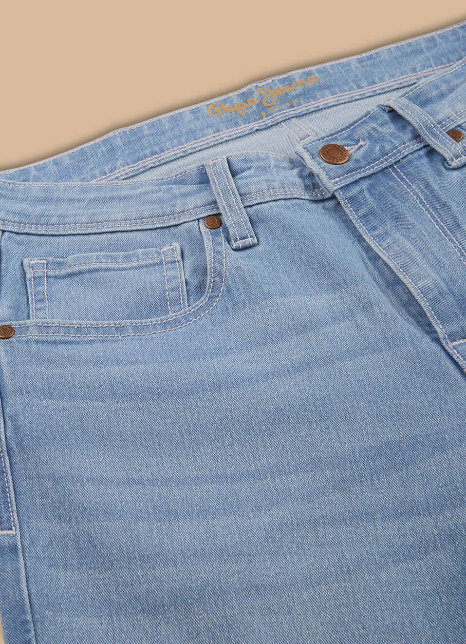 Men Light Blue Mid Rise Slim Fit Jeans, , large image number 5