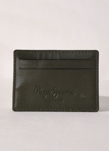 Green Embossed Card Holder