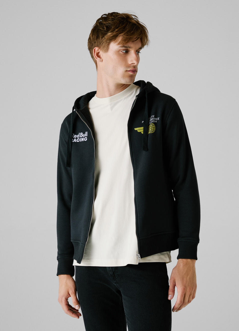Red Bull Racing X Pepe Jeans Black Comfort Fit Hoodie, , large image number 0