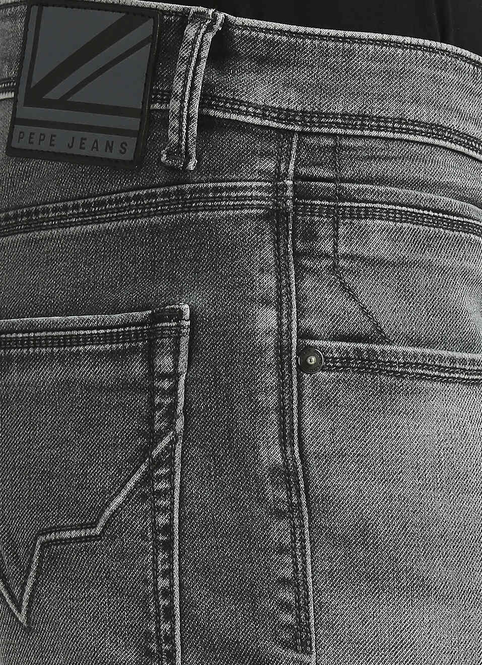 Chinox Grey Mid Rise Skinny Fit Gymindigo Jeans, , large image number 4