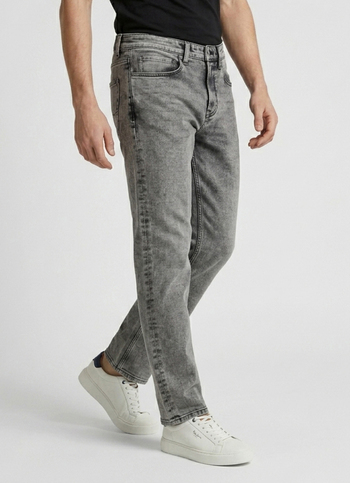 Men Grey Relaxed Fit Mid Rise Stretchable Jeans