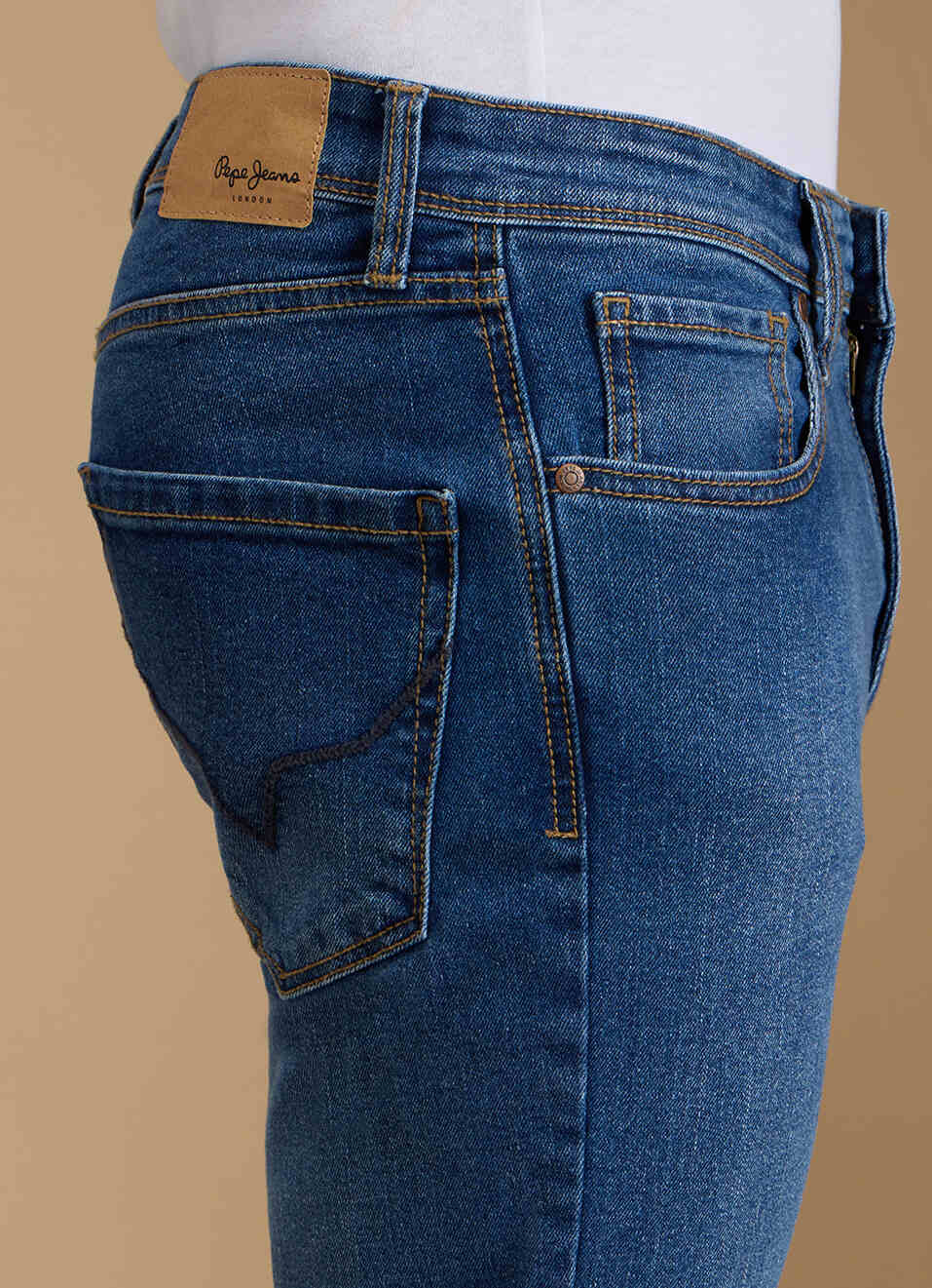 Men Blue Mid Rise Straight Fit Jeans, , large image number 4
