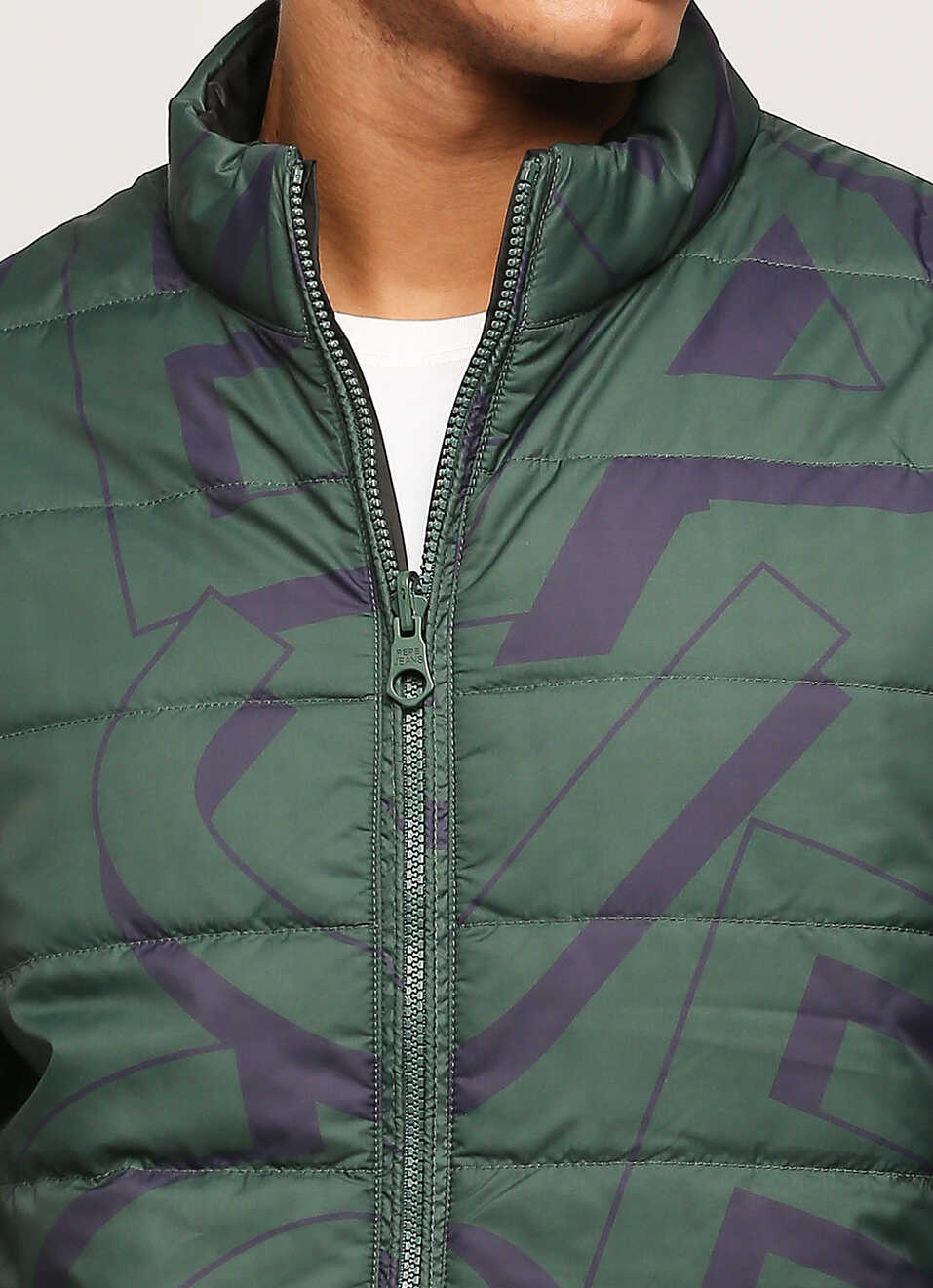 Green Reversible Puffer Jacket, , large image number 4