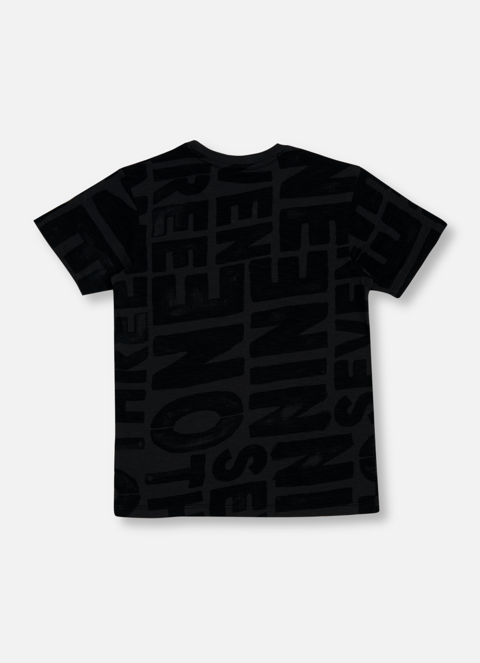 Boy Grey Typographic Print Short Sleeve Oversized T-shirt, , large image number 1