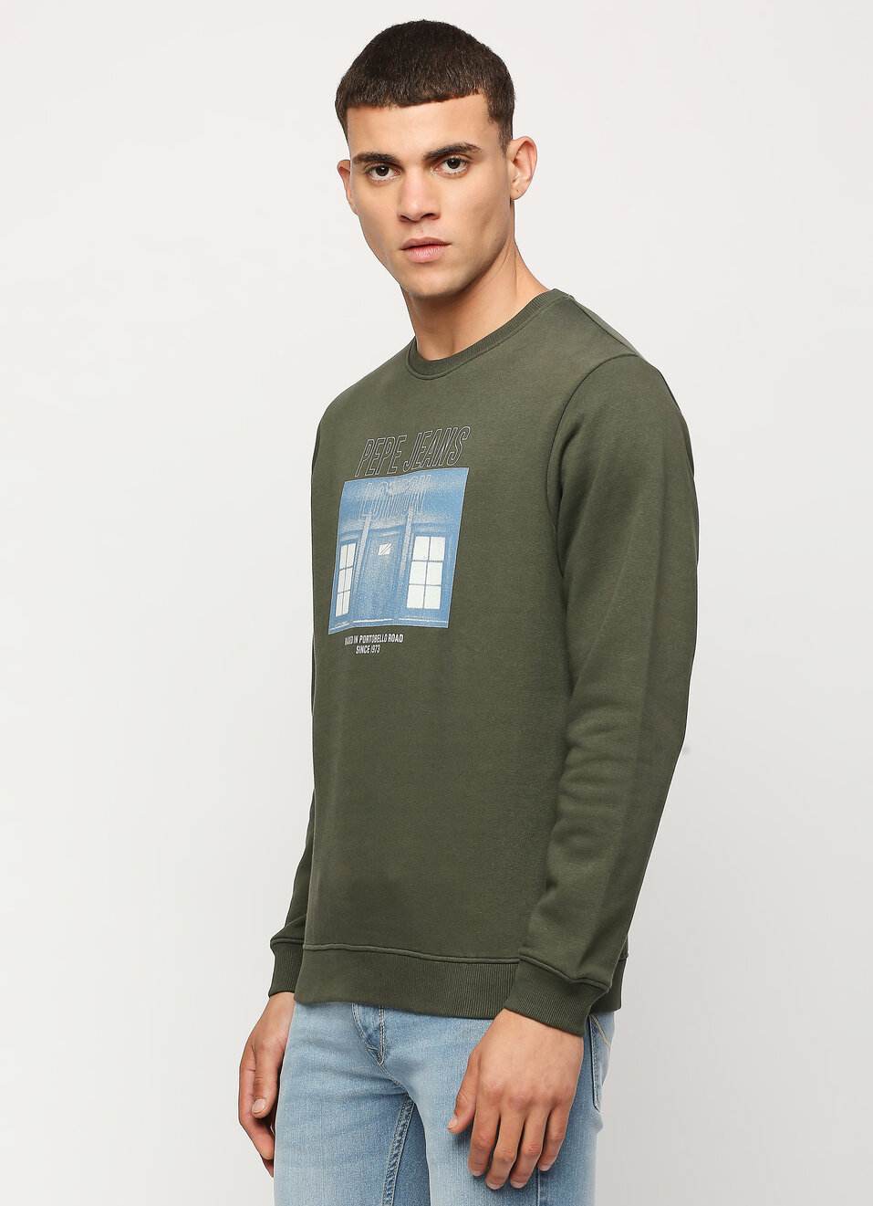 Green Printed Sweatshirt, , large image number 3