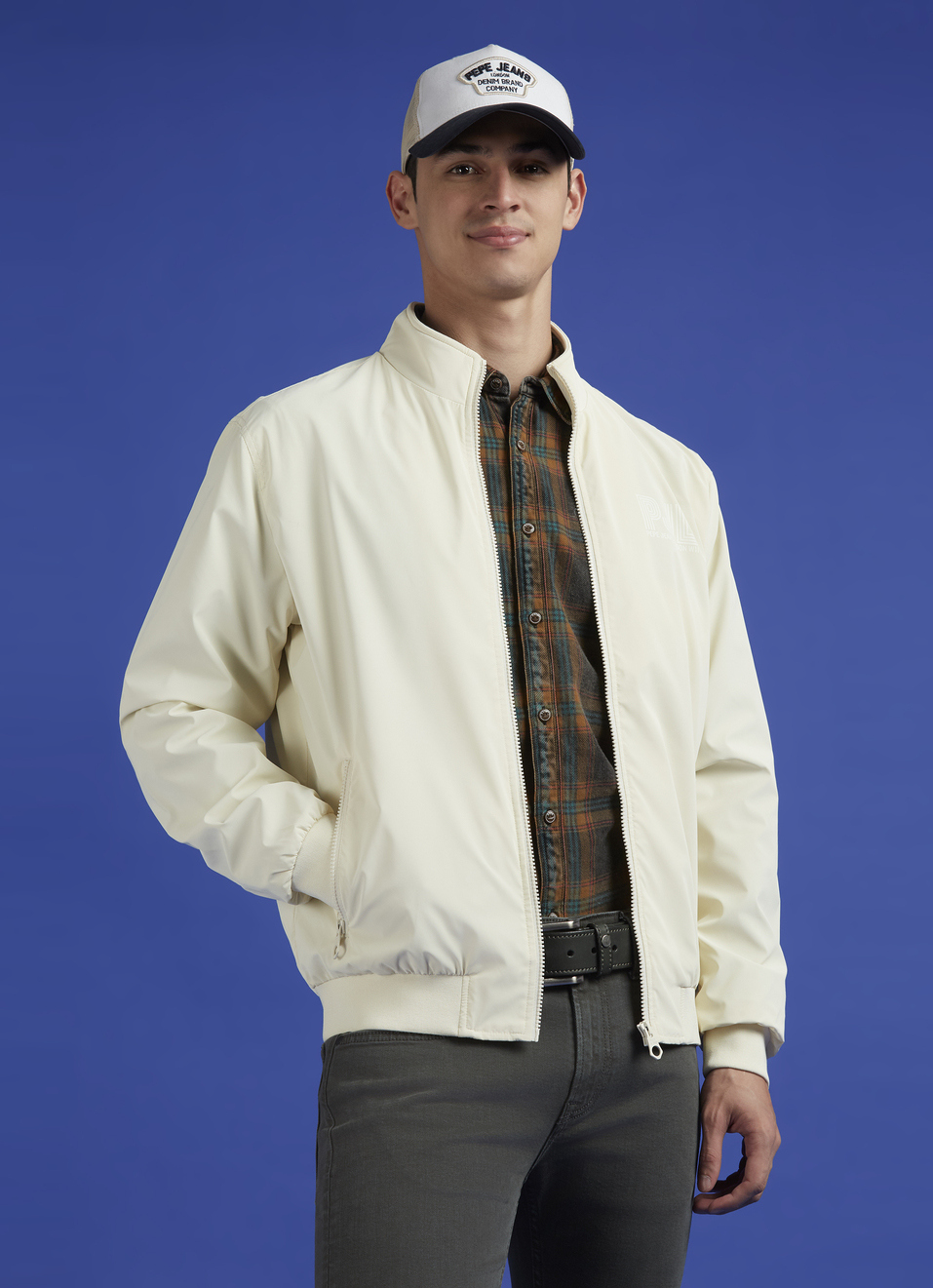 White Lightweight Full Sleeve Jacket, , large image number 0
