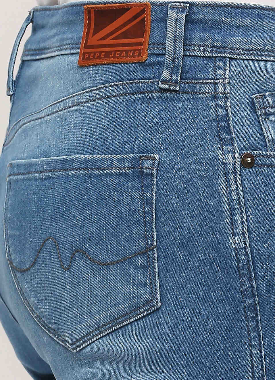 Dion Blue High Rise Flare Jeans, , large image number 4