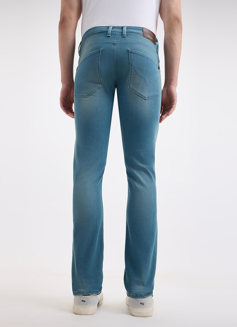 Men Blue Mid Rise Slim Powerflex Extra Stretchable Jeans, , large image number 3