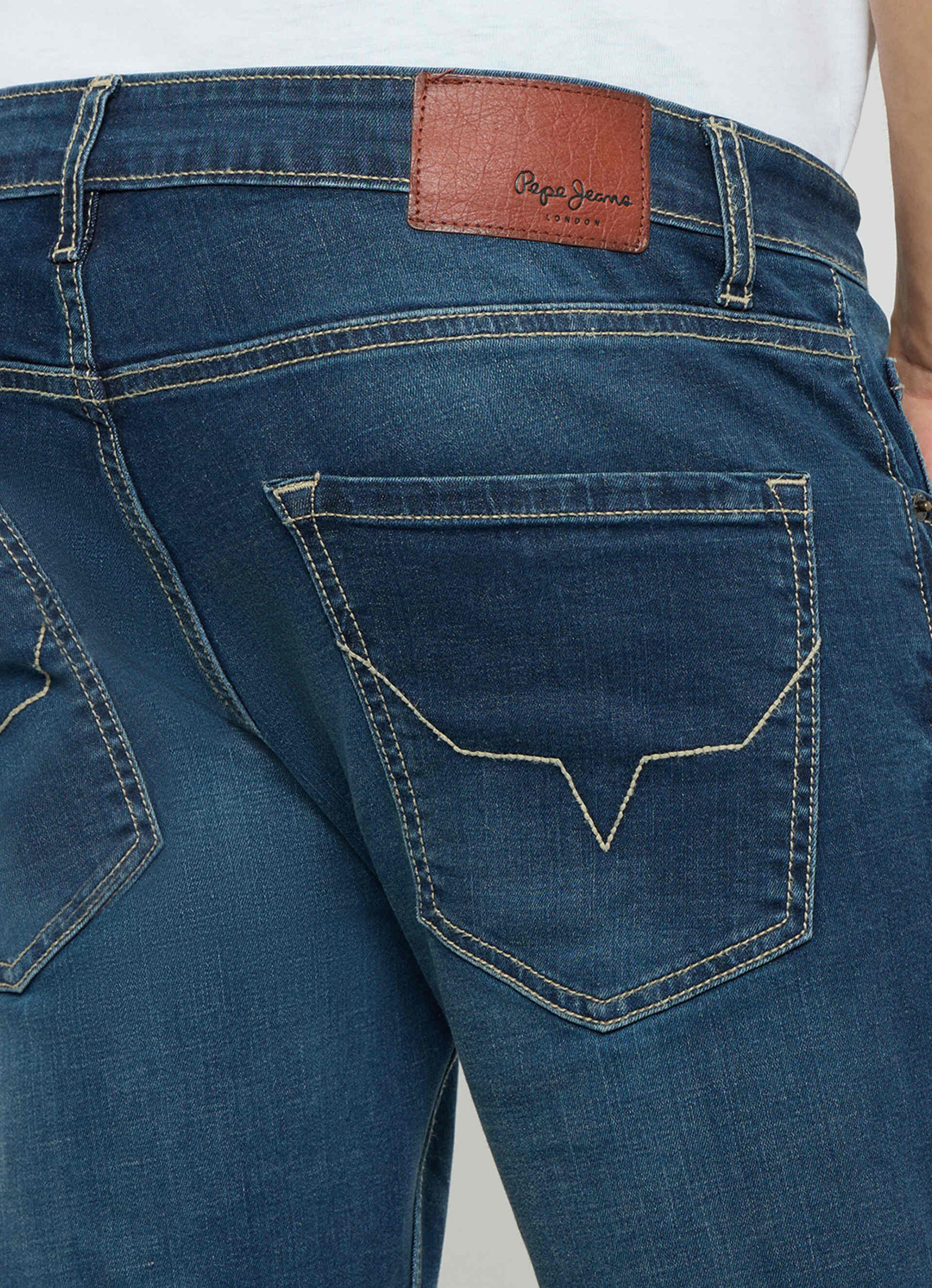 Men Green Slim Fit Stretchable Jeans, , large image number 9