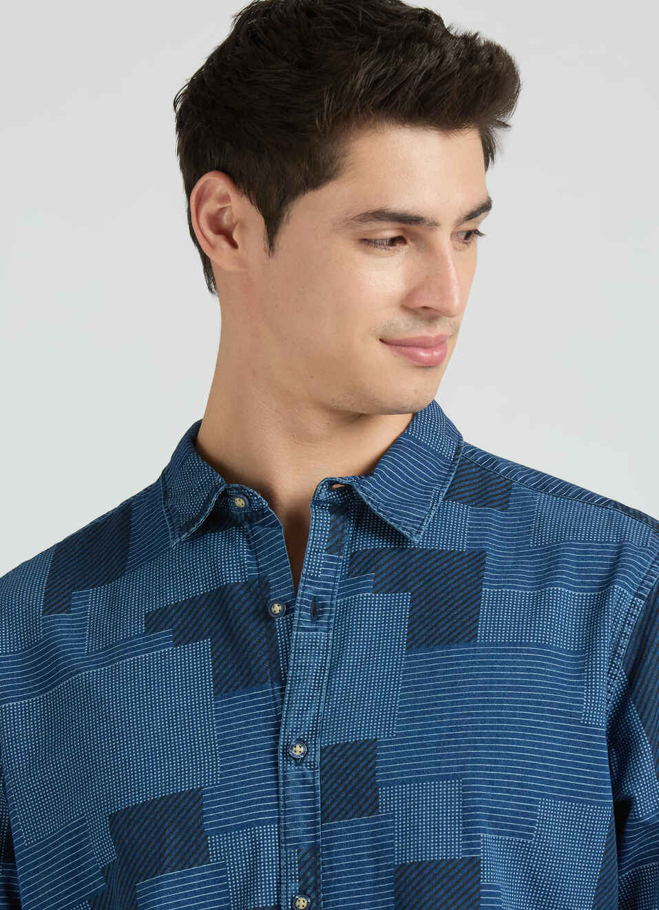 Blue Full Sleeve Shirt, , large image number 4