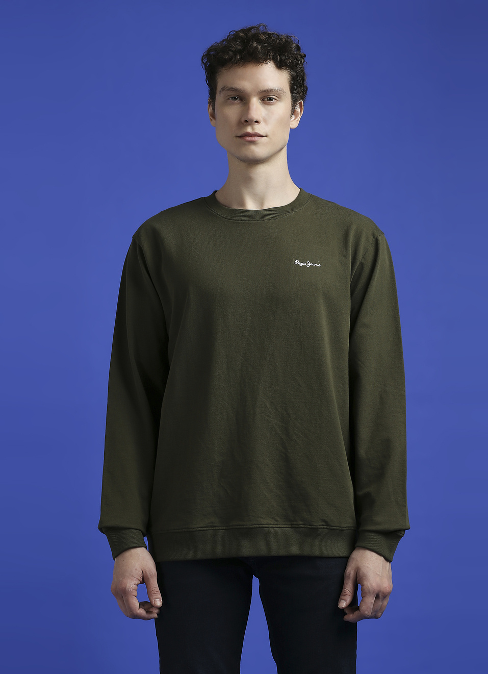 Green Oversized Graphic Back Print Full Sleeved Sweatshirt, , large image number 1