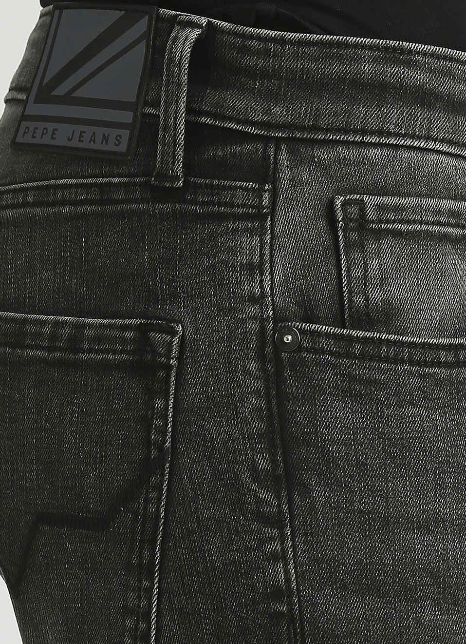 Vapour Black Mid Rise Slim Fit Jeans, , large image number 4